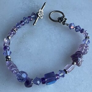 Purple Beaded Bracelet